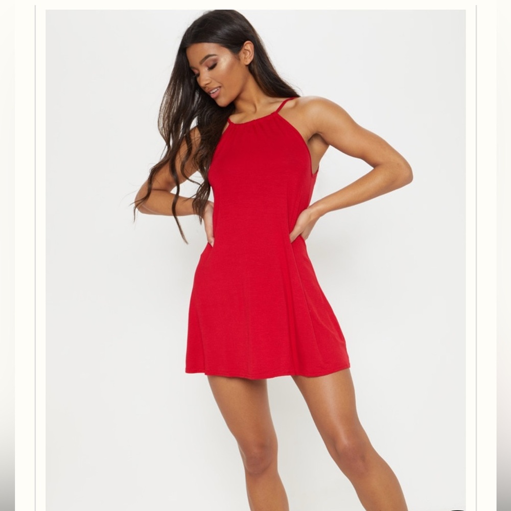 Red Halter Dress